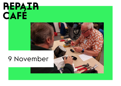 Repair Café op de Duurzaamheids-markt